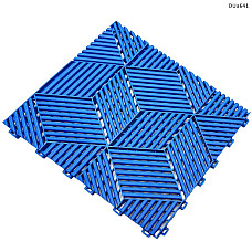 PVC плочка за модулен под за гаражи – син 3D дизайн - DUa641 - Sellzone.bg PVC плочка за модулен под за гаражи – син 3D дизайн - DUa641